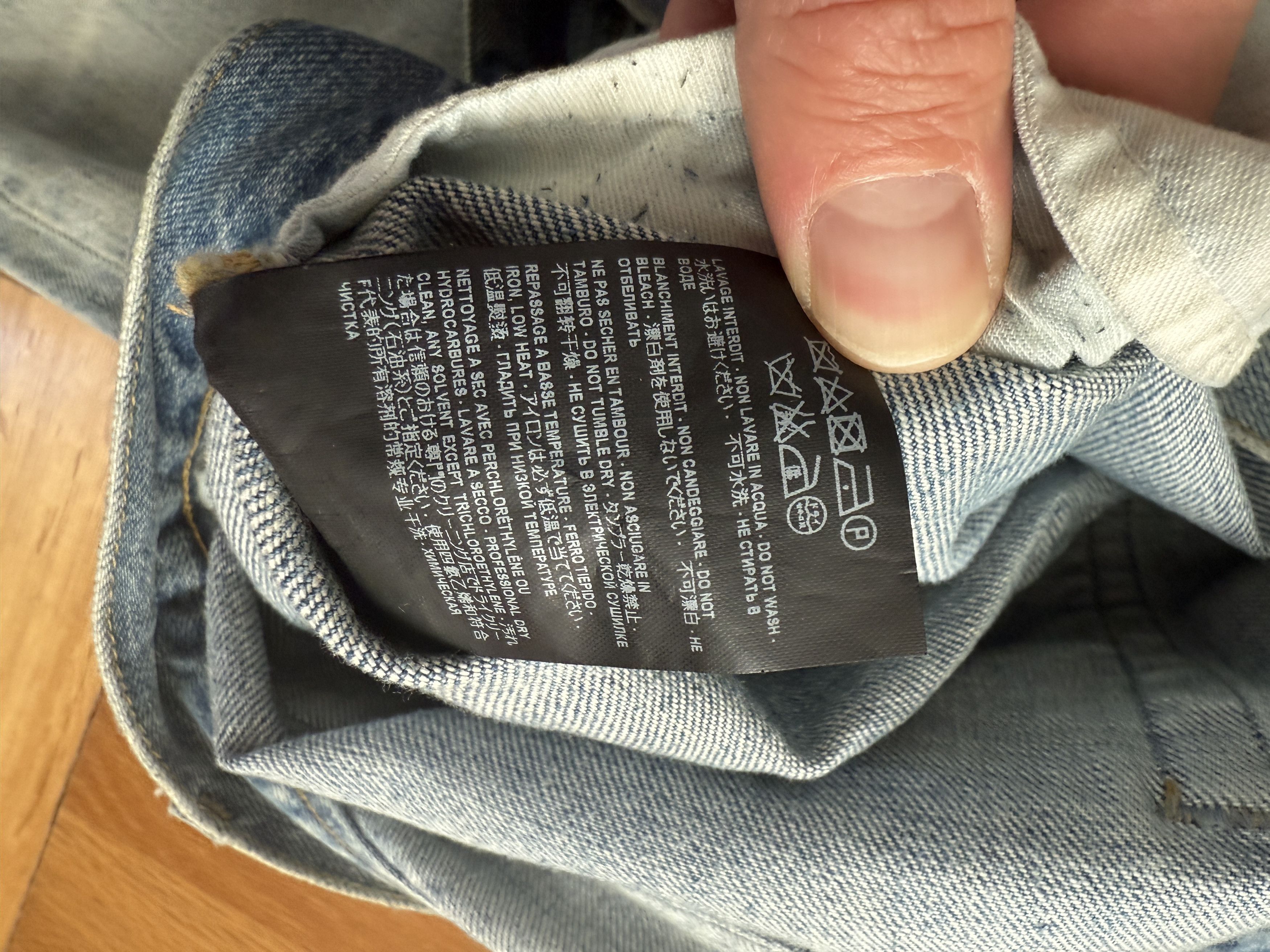 Yves Saint Laurent YSL Distressed Denim Size US 34 / EU 50 - 7 Thumbnail