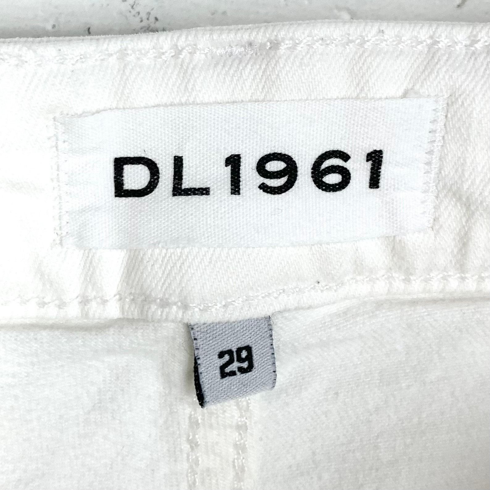DL1961 DL1961 Patti High Rise Straight Jeans Donovan White Size 29 Size 29" - 4 Thumbnail