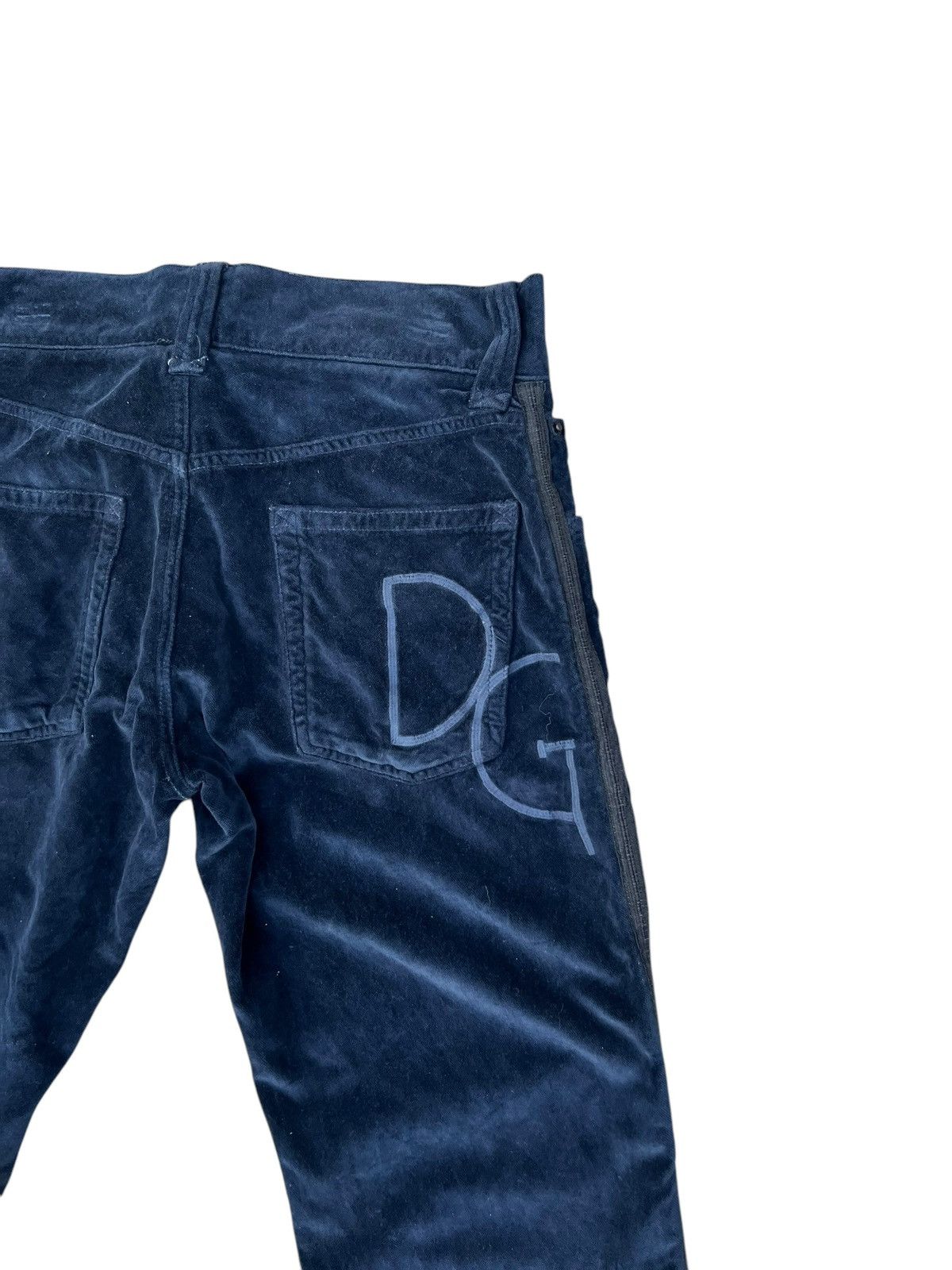 Dolce & Gabbana Dolce & Gabbana Italy Side Striped Velvet Trouser Pant Size US 30 / EU 46 - 14 Thumbnail