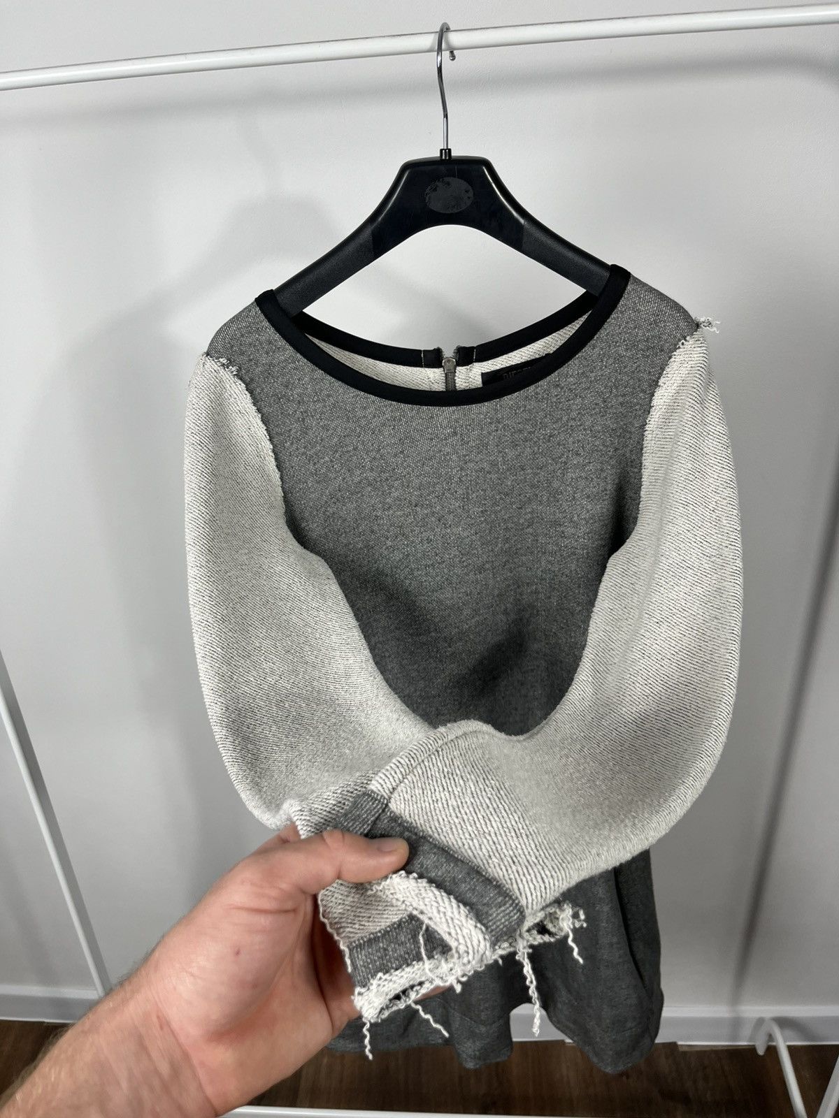 Diesel Diesel Women’s Gray Mini Dress Long Sleeve Zip Back Casual Size S / US 4 / IT 40 - 8 Thumbnail