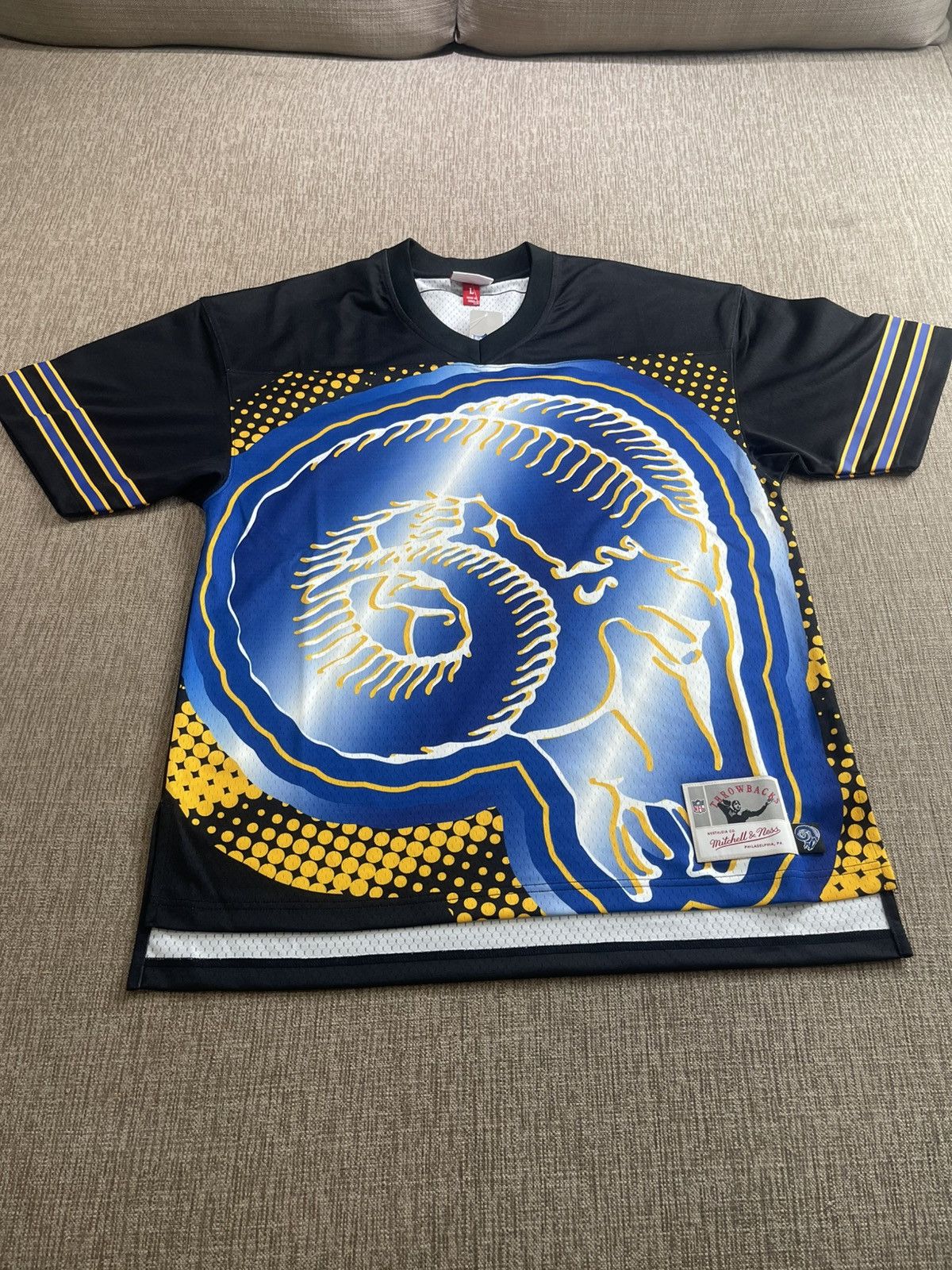 Mitchell & Ness Los Angeles Rams Big Face Fashion Jersey Size US L / EU 52-54 / 3 - 1 Thumbnail