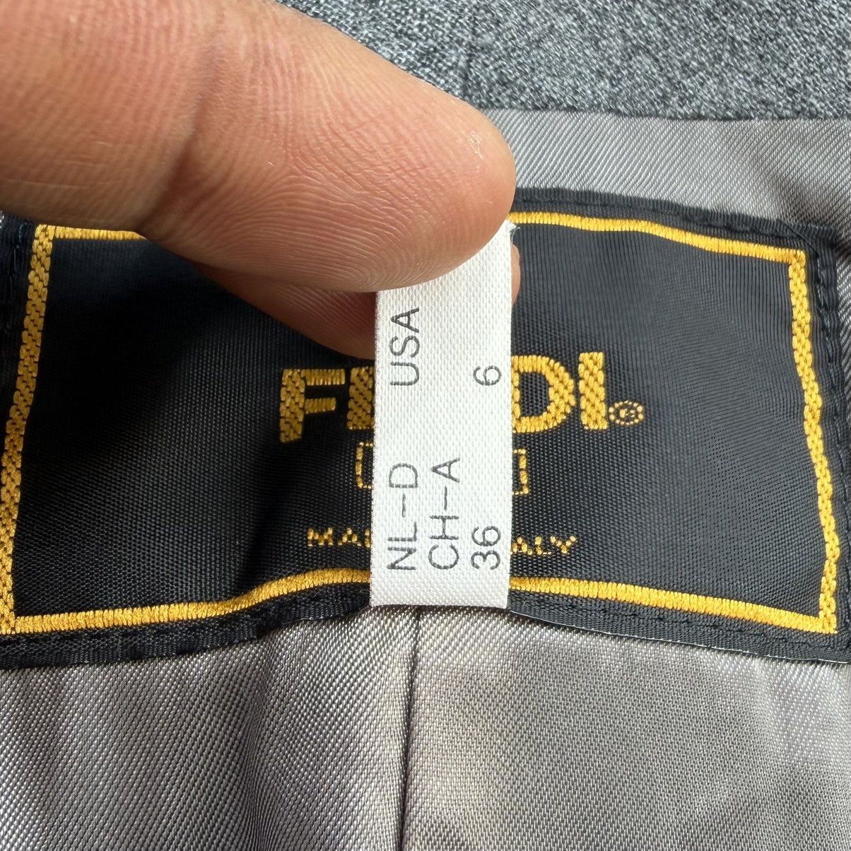 Fendi Luxury Vintage Fendi 365 Metallic Knit Blazer Made In Italy Size S / US 4 / IT 40 - 18 Thumbnail