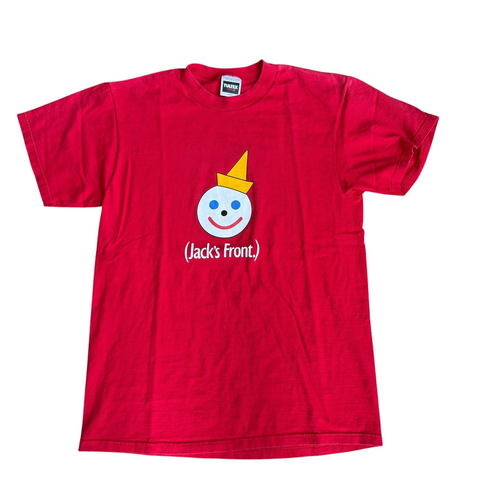 Tultex Vintage Jack in the Box Tee Shirt Red Mens Large Tultex Size US L / EU 52-54 / 3 - 1 Thumbnail