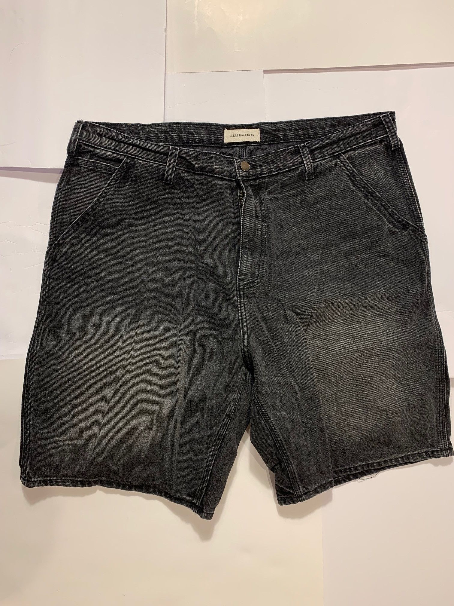 Bare Knuckles Denim Shorts Jean Jorts Tommy Dusk Black Size US 38 / EU 54 - 1 Thumbnail