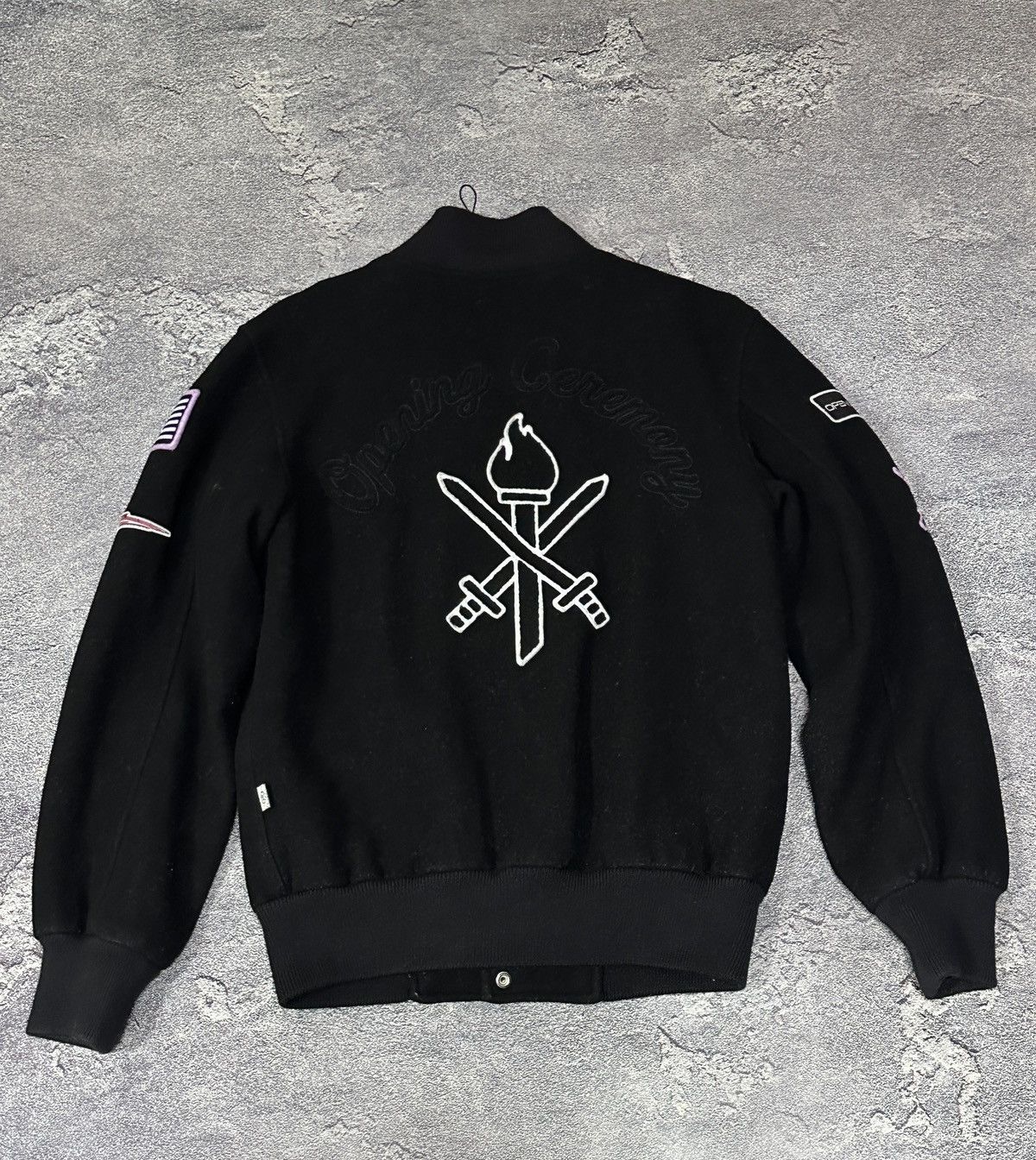 Opening Ceremony Opening Ceremony Black Varsity Jacket Multi Patch Women’s Size S / US 4 / IT 40 - 5 Thumbnail