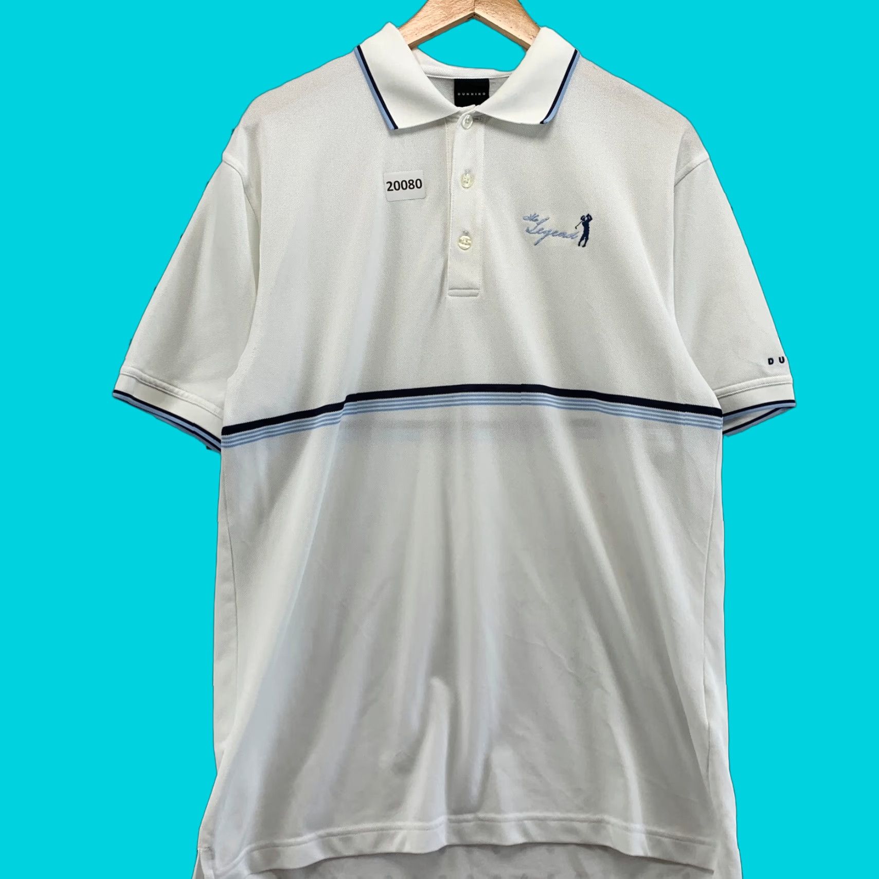 Vintage VINTAGE Dunning Golf Polo Shirt White The Legends Mens Medium Short Sleeve Collar 21x31 Size US M / EU 48-50 / 2 - 1 Thumbnail