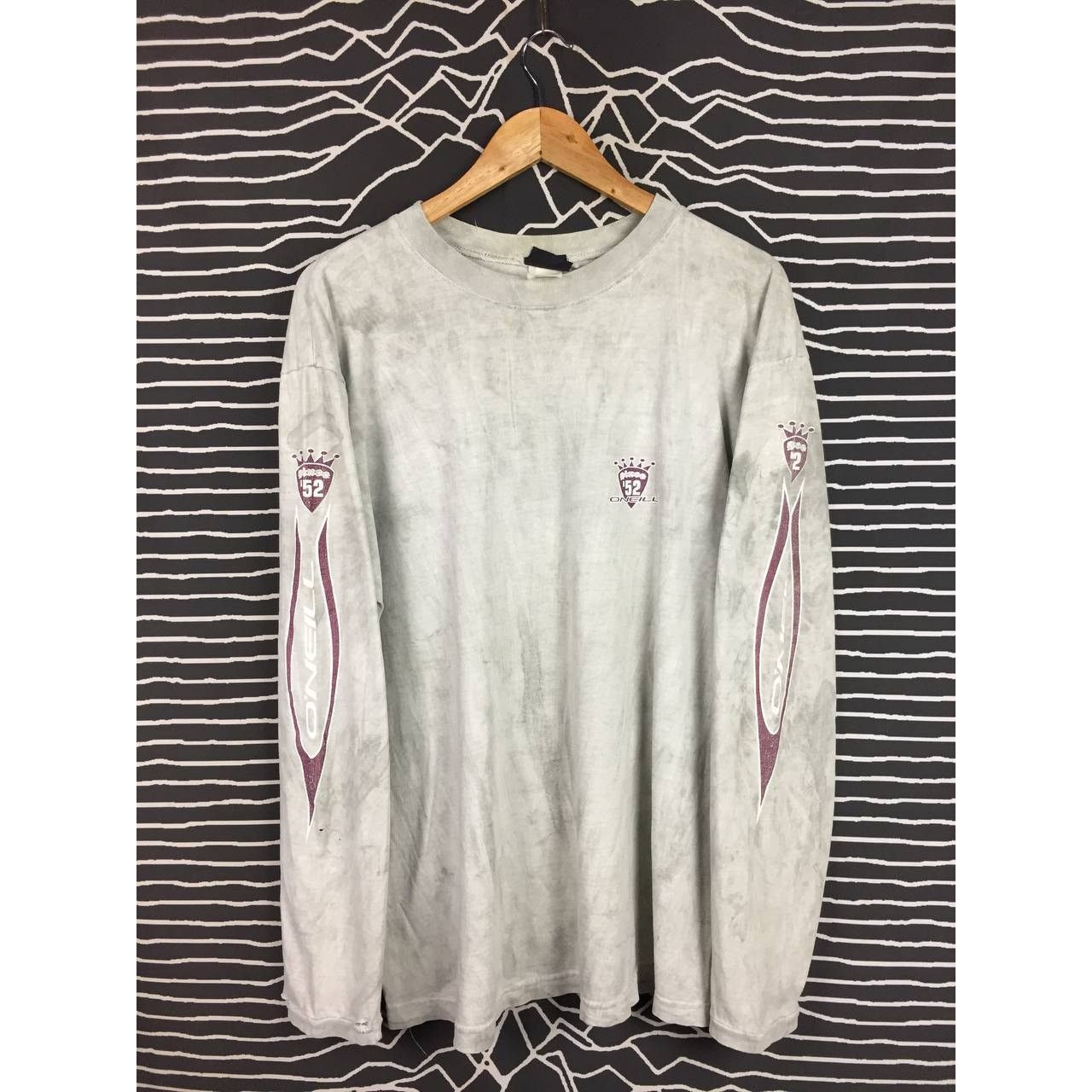 O'Neill × Vintage Vtg Distressed O'Neill Crown Logo Long Sleeve Surf Tee Size US M / EU 48-50 / 2 - 1 Thumbnail