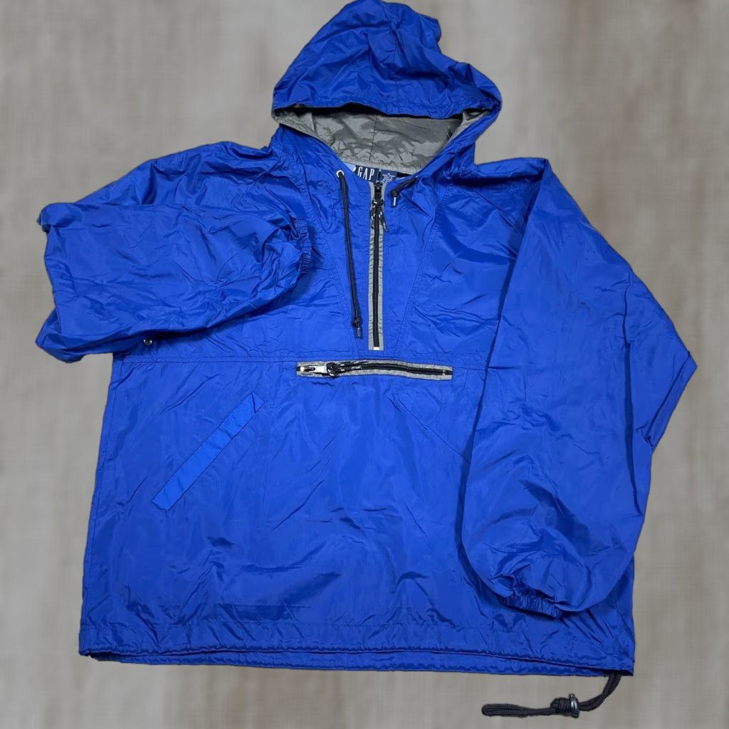 Gap VINTAGE Gap Jacket Men M Royal Blue Windbreaker 90s Size US M / EU 48-50 / 2 - 1 Thumbnail