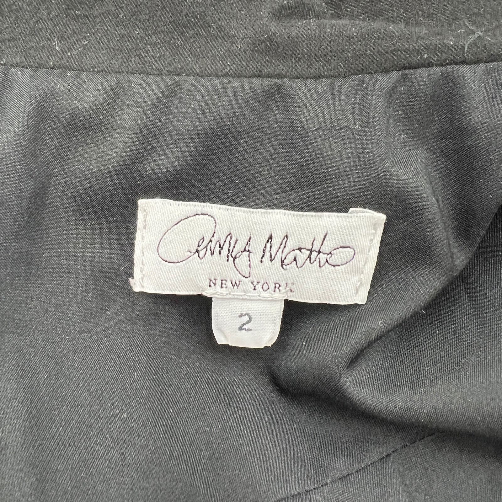 Other Amy Matto Belted Shirt Dress Black Mini Goth Size XS / US 0-2 / IT 36-38 - 3 Thumbnail