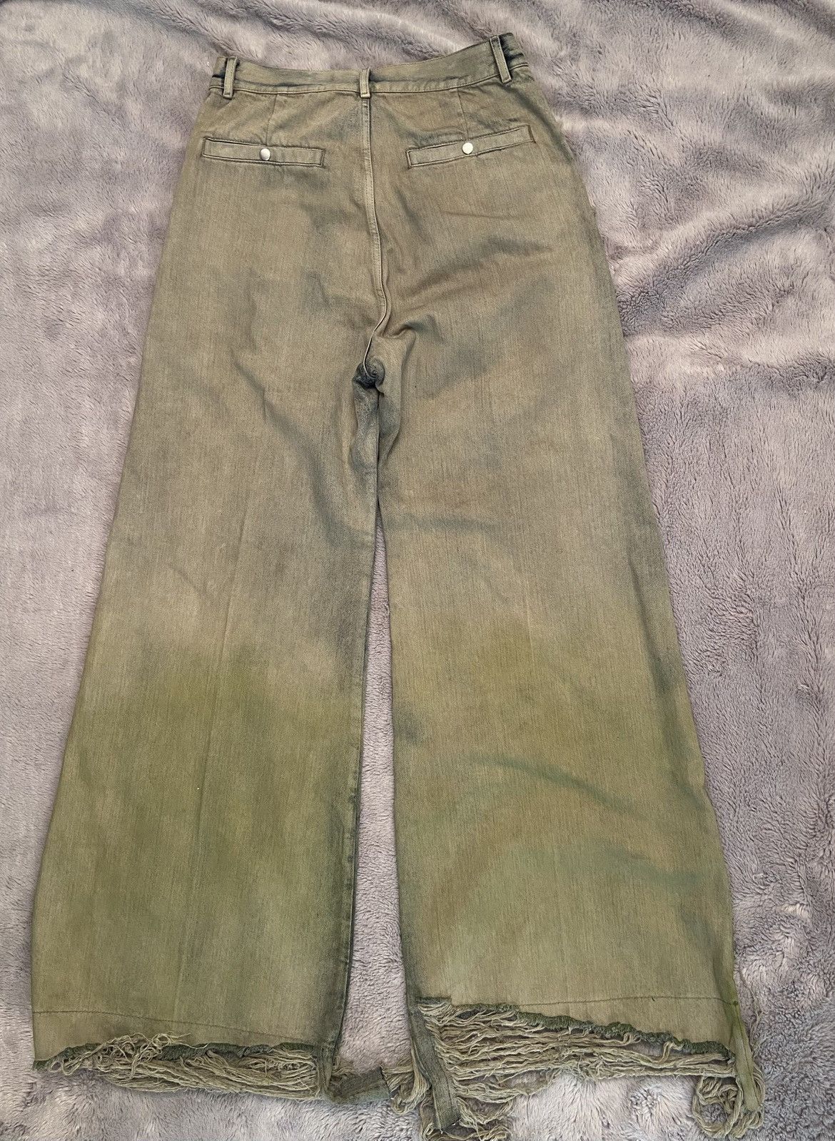 Rick Owens Rick Owens Luxor acid destroyed denim Size US 31 - 2 Thumbnail