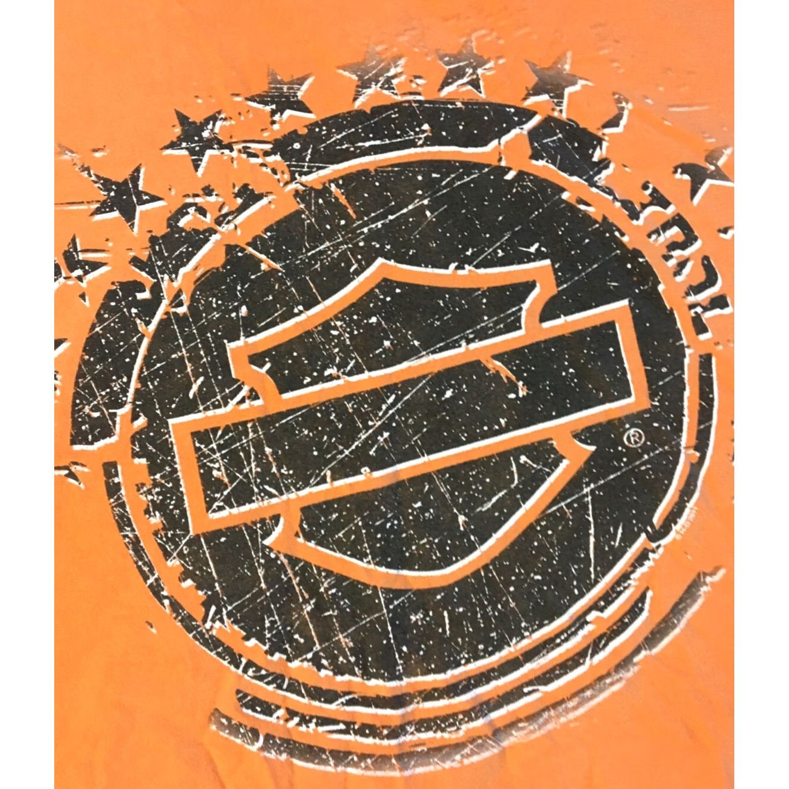 Harley Davidson Harley-Davidson Shirt T-Shirt 2XL Orange Arizona American Flag Graphic Tee Mens Vintage Grunge 90s USA Rally Camouflage? Size US XXL / EU 58 / 5 - 4 Thumbnail