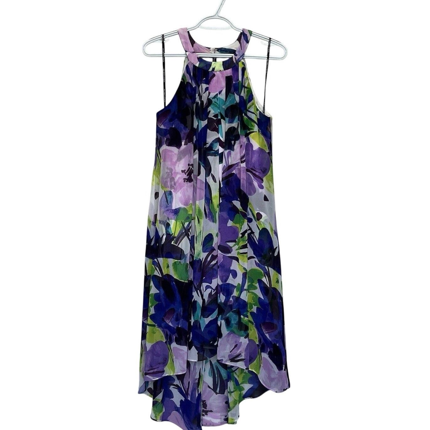 Vince Camuto Vince Camuto | Floral Chiffon Overlay Sleeveless Hi Lo Dress Size S / US 4 / IT 40 - 1 Thumbnail