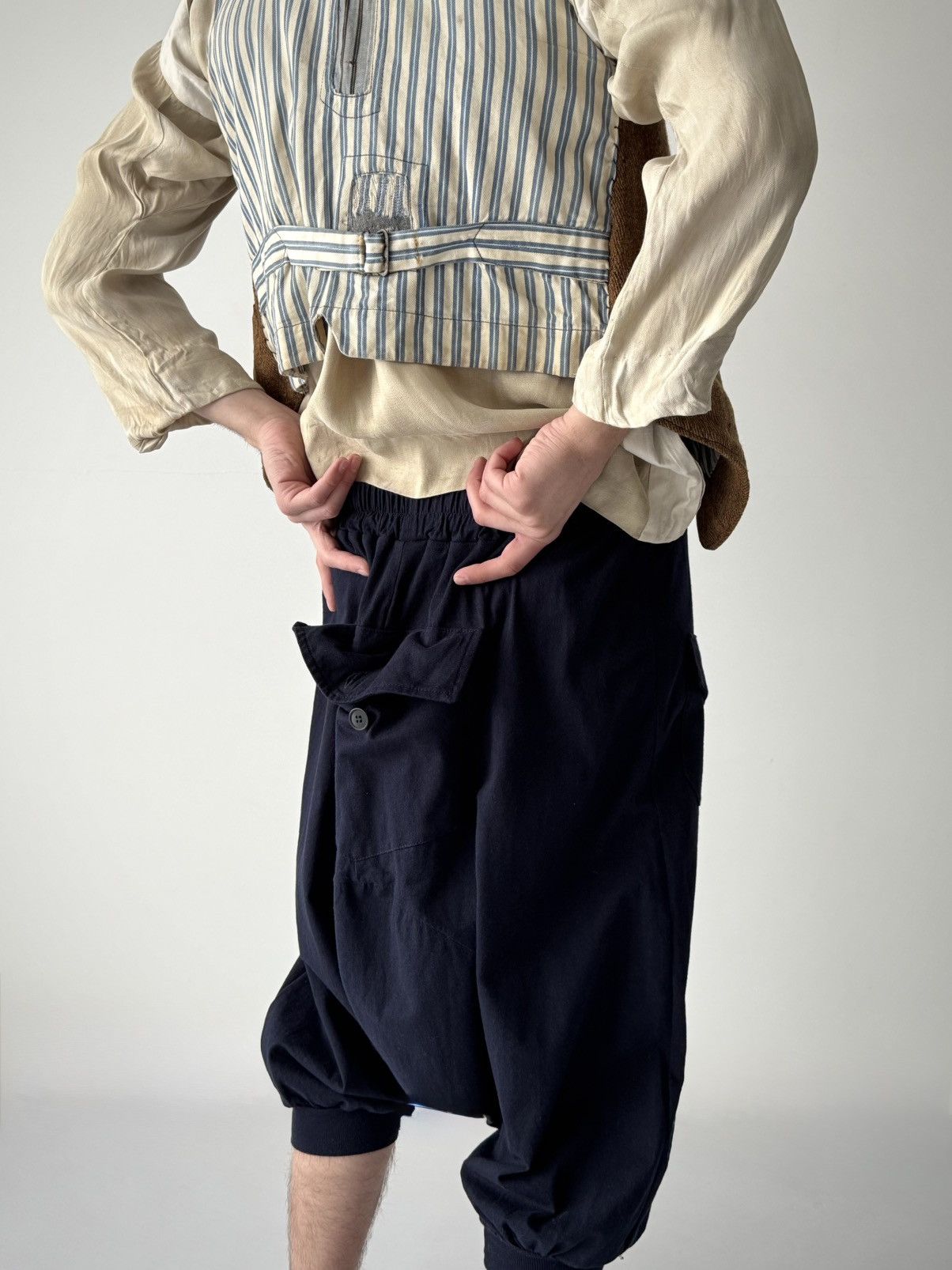 Issey Miyake 2000s Issey Miyake Draped Balloon Pants Size US 30 / EU 46 - 3 Thumbnail