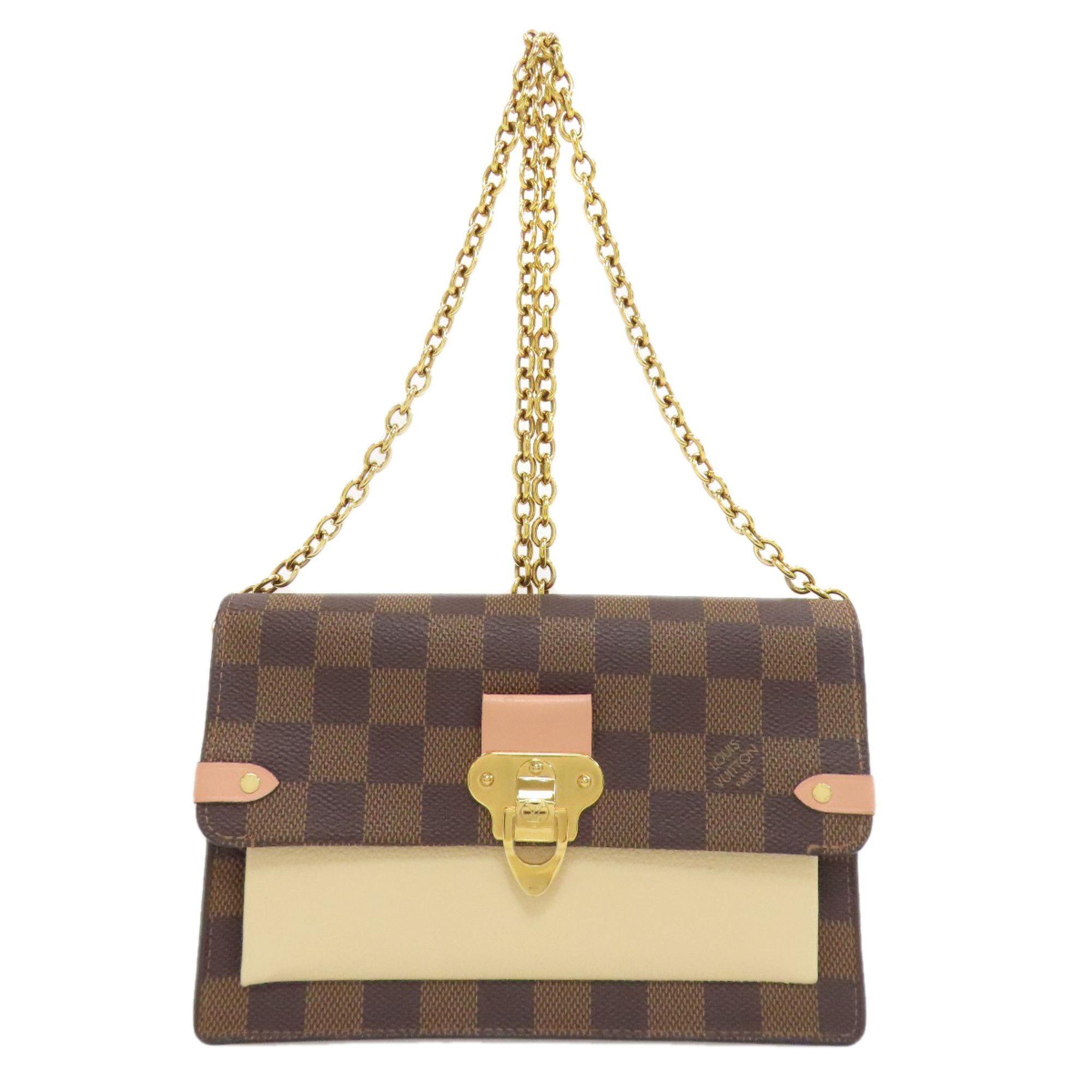 Louis Vuitton Louis Vuitton N60237 Portefeuille Vavin Chain Shoulder Bag in Damier Canvas for Women Size ONE SIZE - 1 Thumbnail