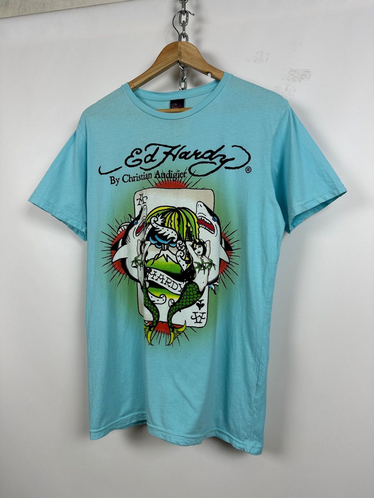 Vintage Ed Hardy by Christian Audigier Blue T-Shirt