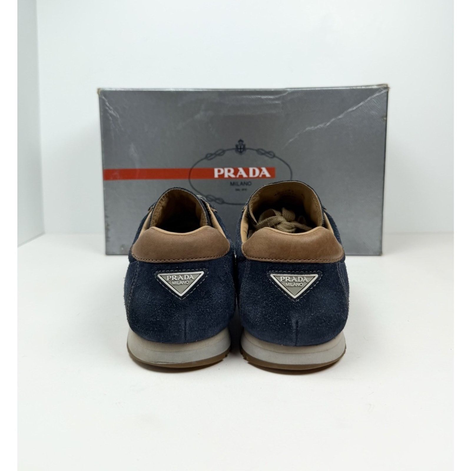 Prada Size 6.5UK/7.5US - Prada Sport Blue Suede Vintage Size US 7.5 / EU 40-41 - 7 Thumbnail