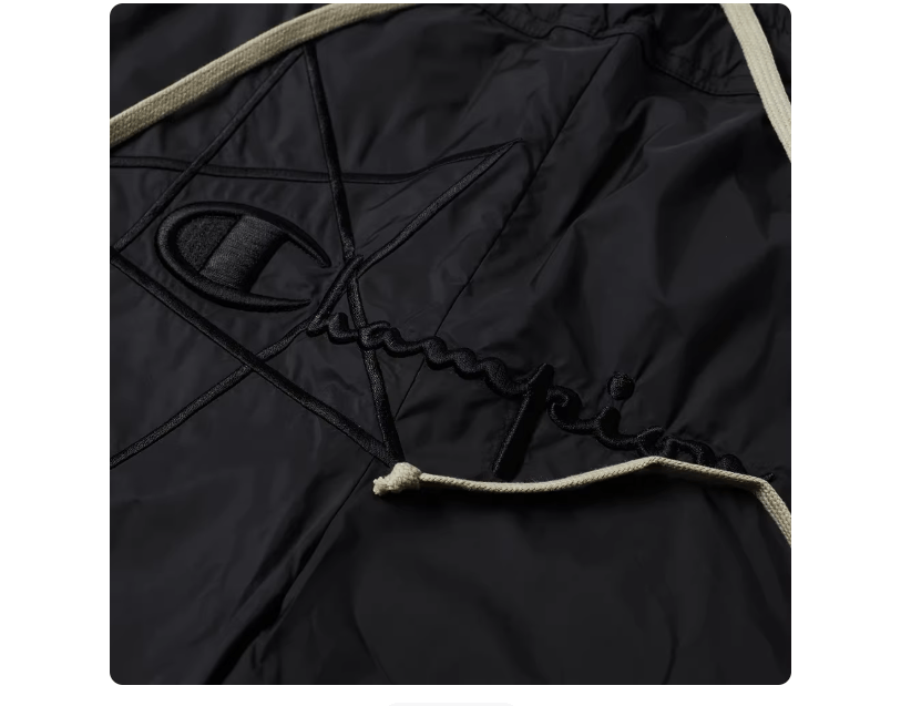 Champion × Rick Owens Rick Owens X Champion black embroidered shorts Size US 28 / EU 44 - 5 Thumbnail