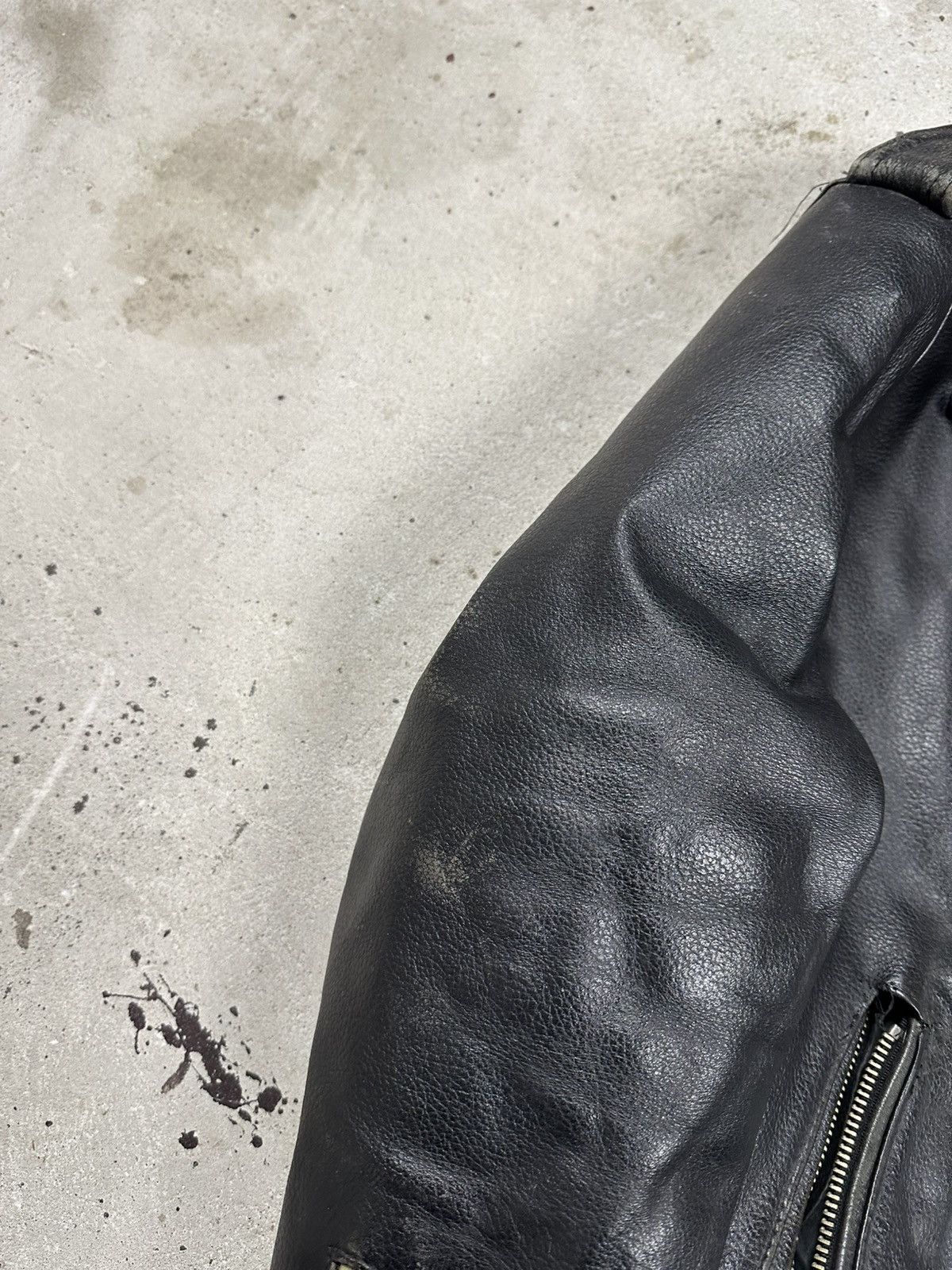 Genuine Leather × Vintage Vintage Y2K Ramones Black Moto Biker Leather Jacket Heavy Size US L / EU 52-54 / 3 - 4 Thumbnail
