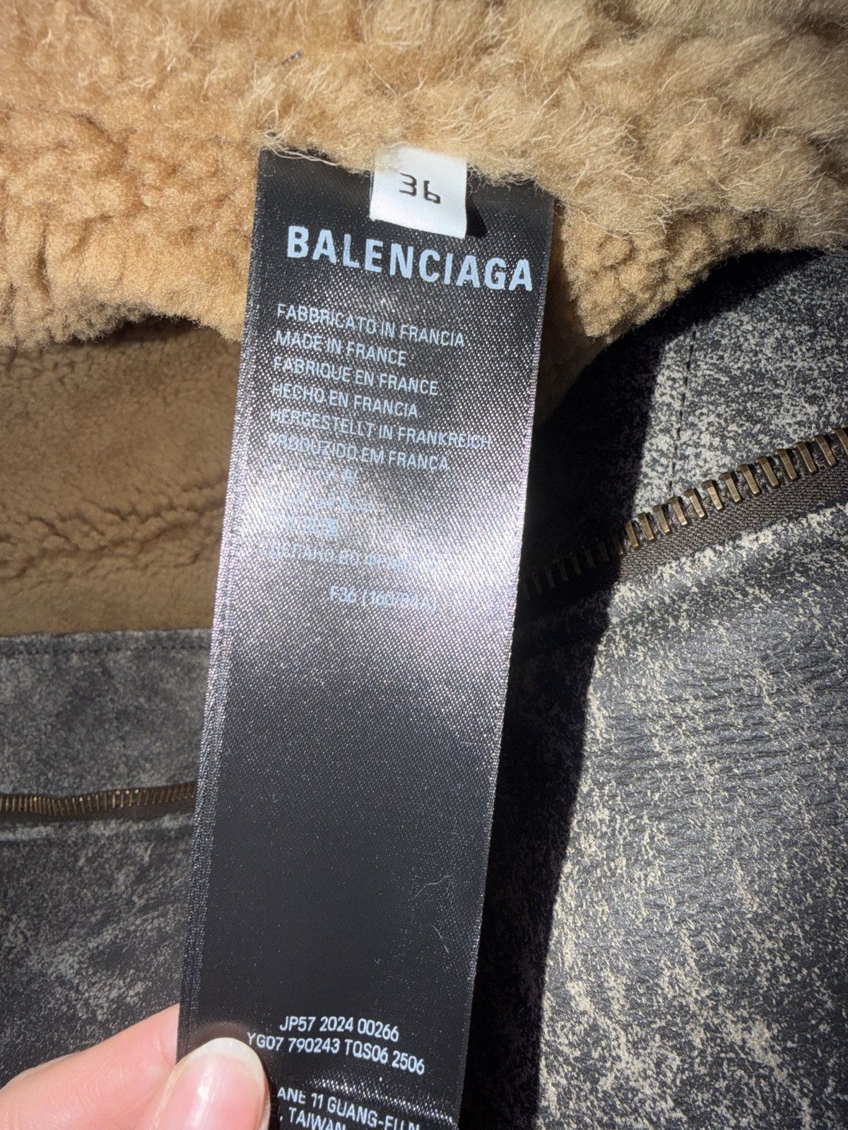 Balenciaga Balenciaga Shearling Leather Hooded Jacket Size US M / EU 48-50 / 2 - 6 Thumbnail