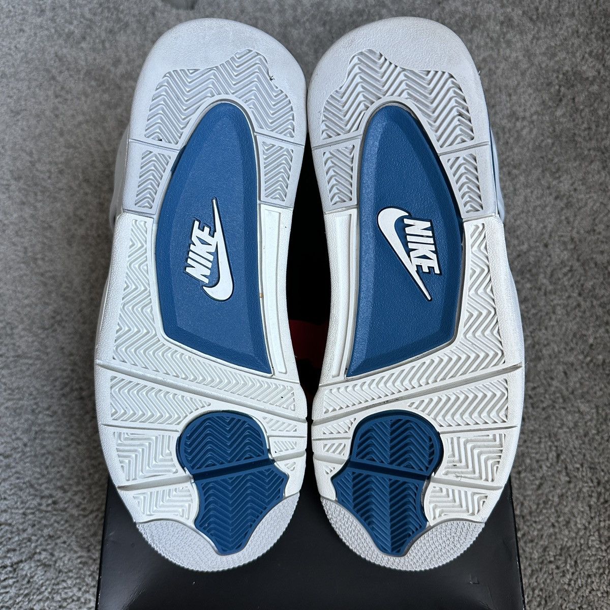 Jordan Brand × Nike Air Jordan Retro 4 Military Blue 2024 Release Size US 9 / EU 42 - 6 Thumbnail