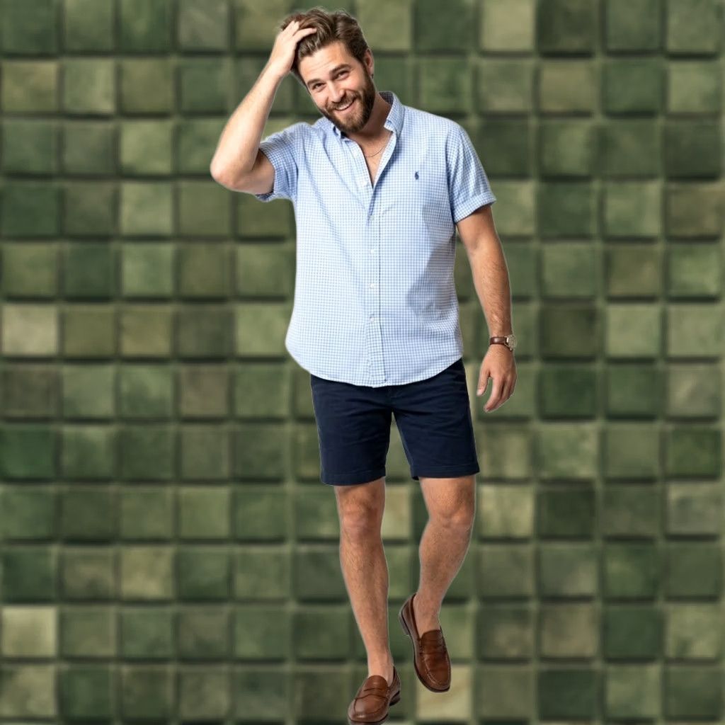 Polo Ralph Lauren VINTAGE Polo Ralph Lauren Shirt Big 3X Mens Blue Gingham Check Short Sleeve Button-Up Cotton Oxford Pony Logo Classic, Preppy, 90s Style Gender Mens Size US XXL / EU 58 / 5 - 1 Thumbnail