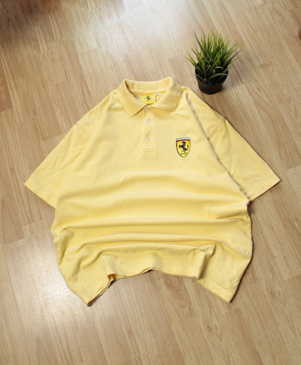 Ferrari 🔥 1998 Ferrari Logo Polo Racing T Shirt BMW Mercedes Audi Size US L / EU 52-54 / 3 - 2 Thumbnail