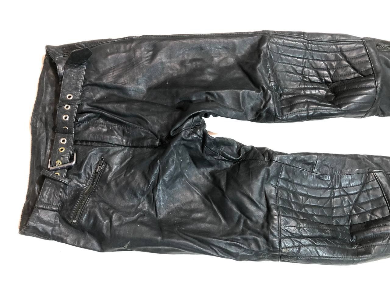 Leather Leder Avangarde Racing Moto Leather Pants Vintage Size US 34 / EU 50 - 5 Thumbnail
