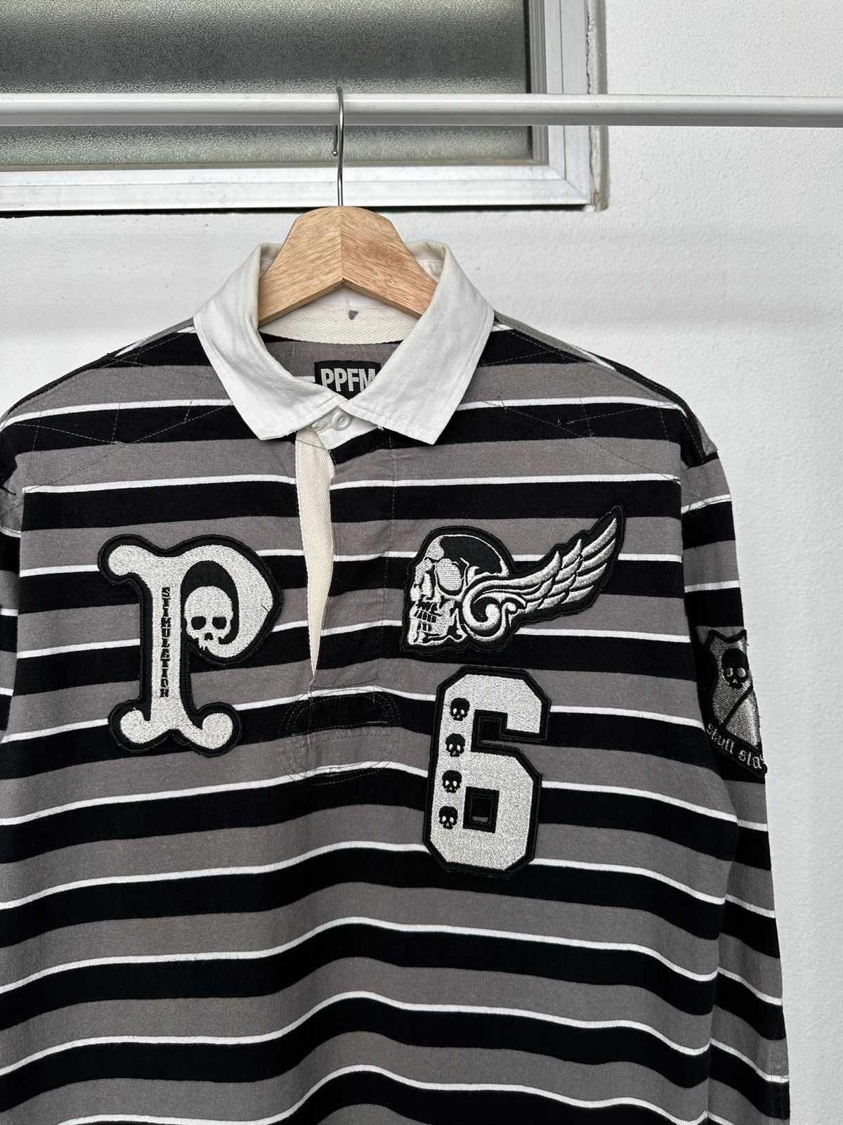 PPFM 2011A/W PPFM - ''RULE 05'' Striped polo long sleeve Size US L / EU 52-54 / 3 - 5 Thumbnail