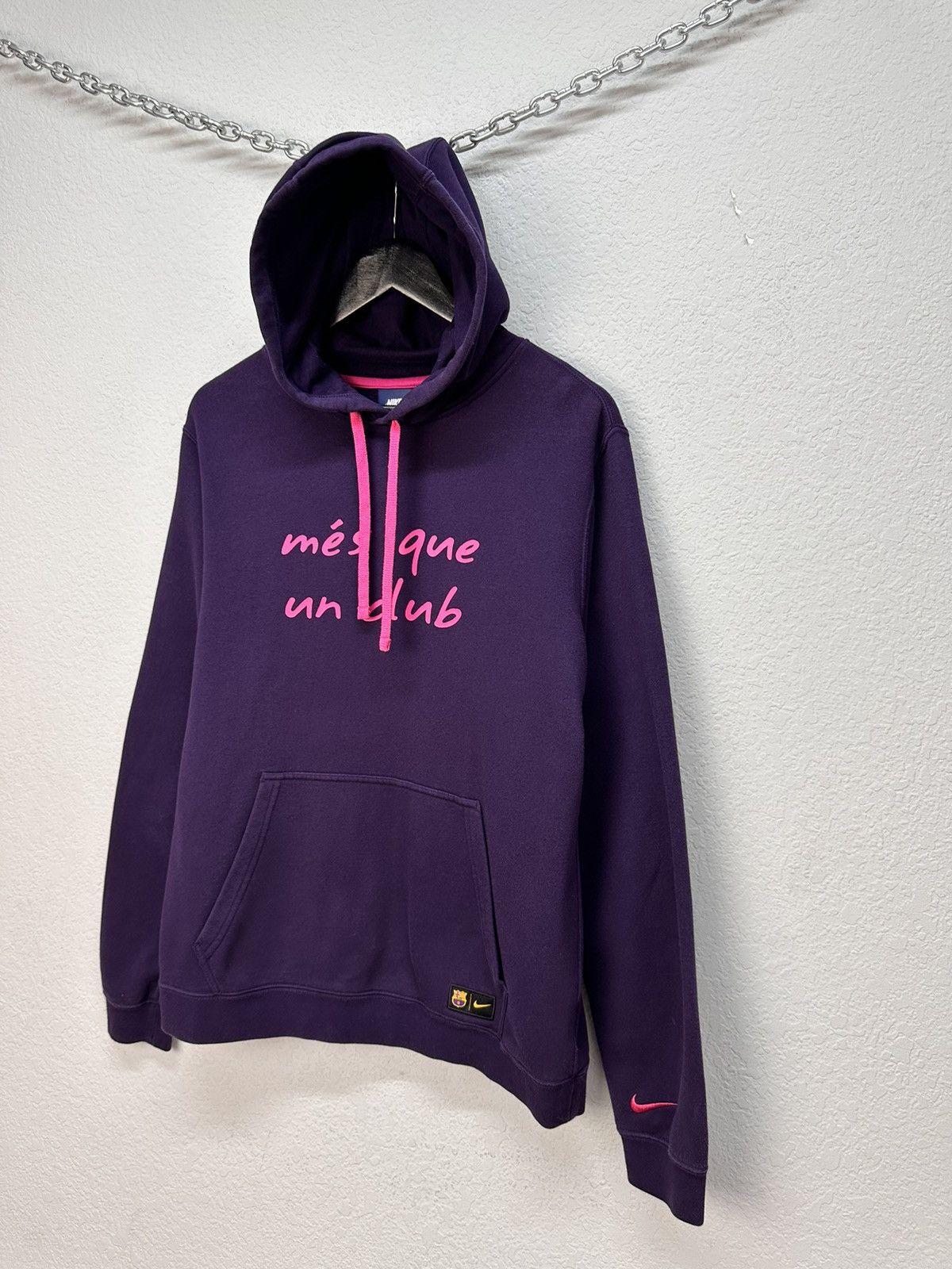 Nike Vintage Streetwear Barcelona Nike Premier Nylon Y2K Hoodie Size US M / EU 48-50 / 2 - 2 Thumbnail
