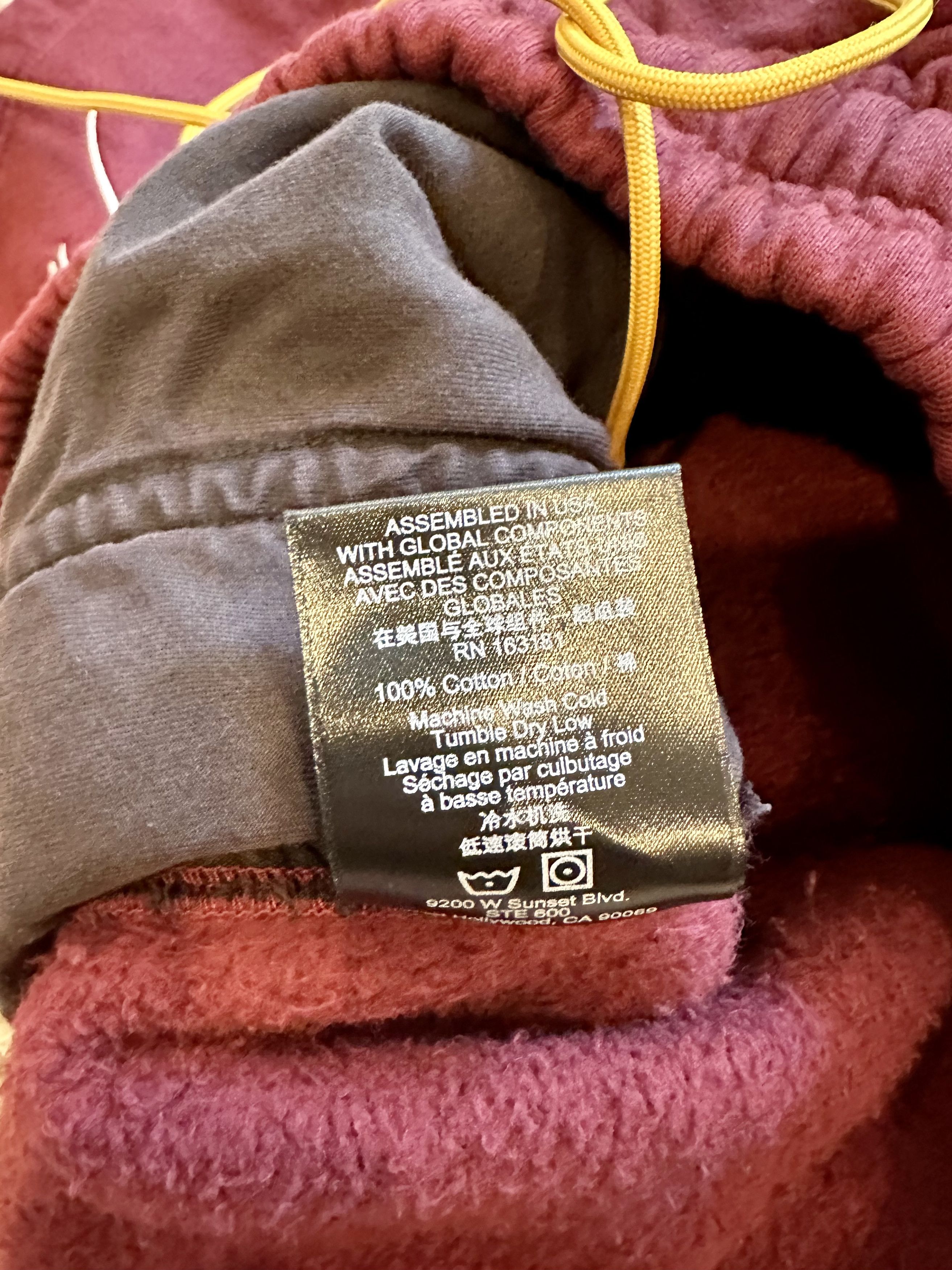 Rhude RHUDE BORDEAUX SWEAT SHORTS Size US 36 / EU 52 - 8 Thumbnail