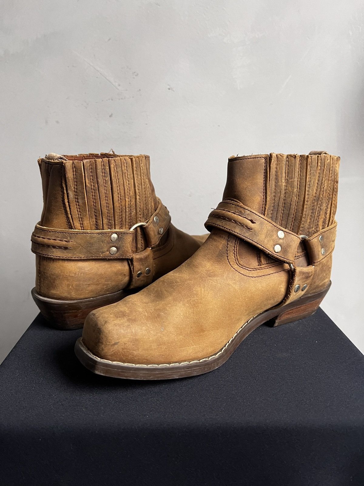 Western Rise Western style ankle moto style harley davidson boots Size US 9 / EU 42 - 10 Thumbnail