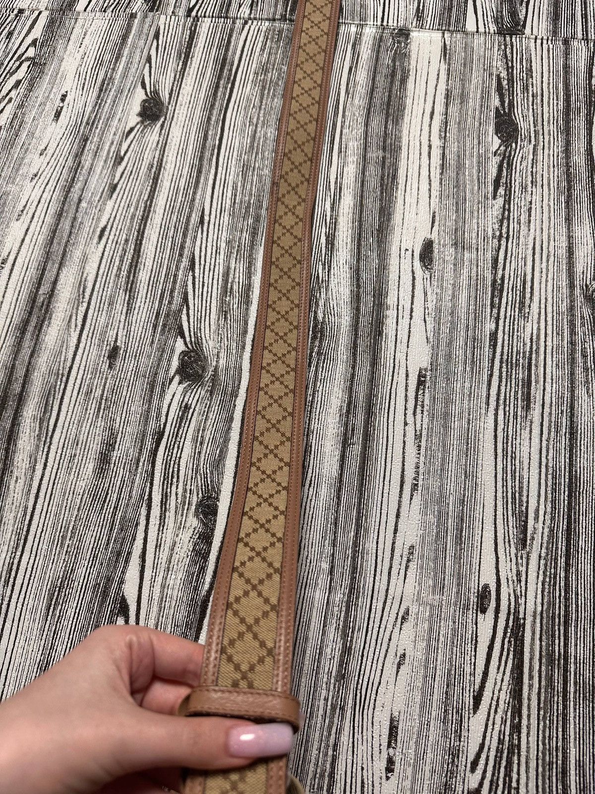 Gucci Gucci Diamante Canvas and Leather Interlocking G Buckle Belt Size ONE SIZE - 14 Thumbnail
