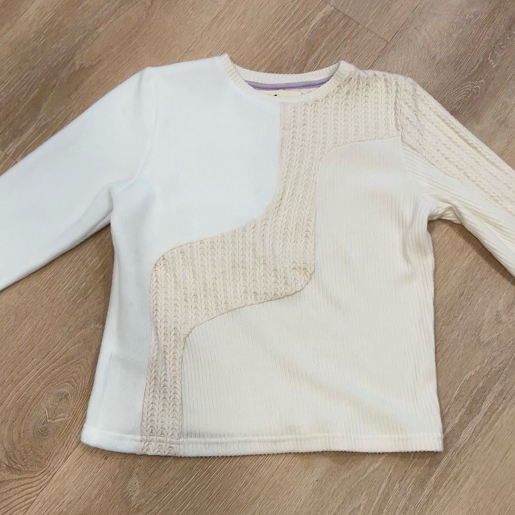 Anthropologie Margo Baridon x Anthropologie Long Sleeve Multi Neutral Tone Size M / US 6-8 / IT 42-44 - 9 Thumbnail