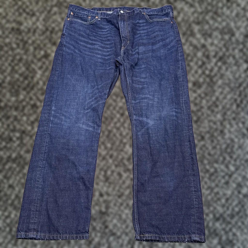 Levi's Levi's 559 Relaxed Straight Jeans Men 44x32 Blue Denim Medium Wash 5-Pocket Stretch Distressed No N/A? Size US 44 / EU 60 - 1 Thumbnail