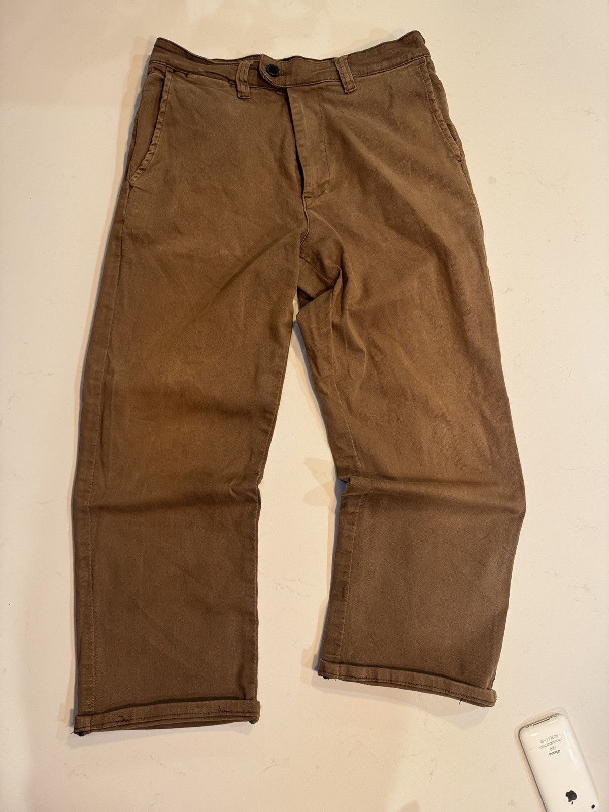 Rolla's Cropped brown rollas Size US 30 / EU 46 - 1 Thumbnail