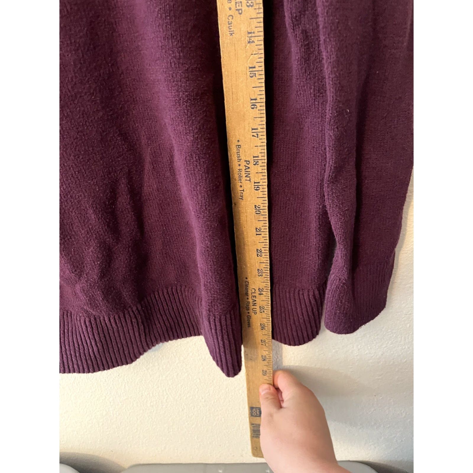 Banana Republic Banana Republic Sweater Women M Burgundy Cotton Blend V-Neck Pullover Long Sleeve Womens Size M / US 6-8 / IT 42-44 - 4 Thumbnail