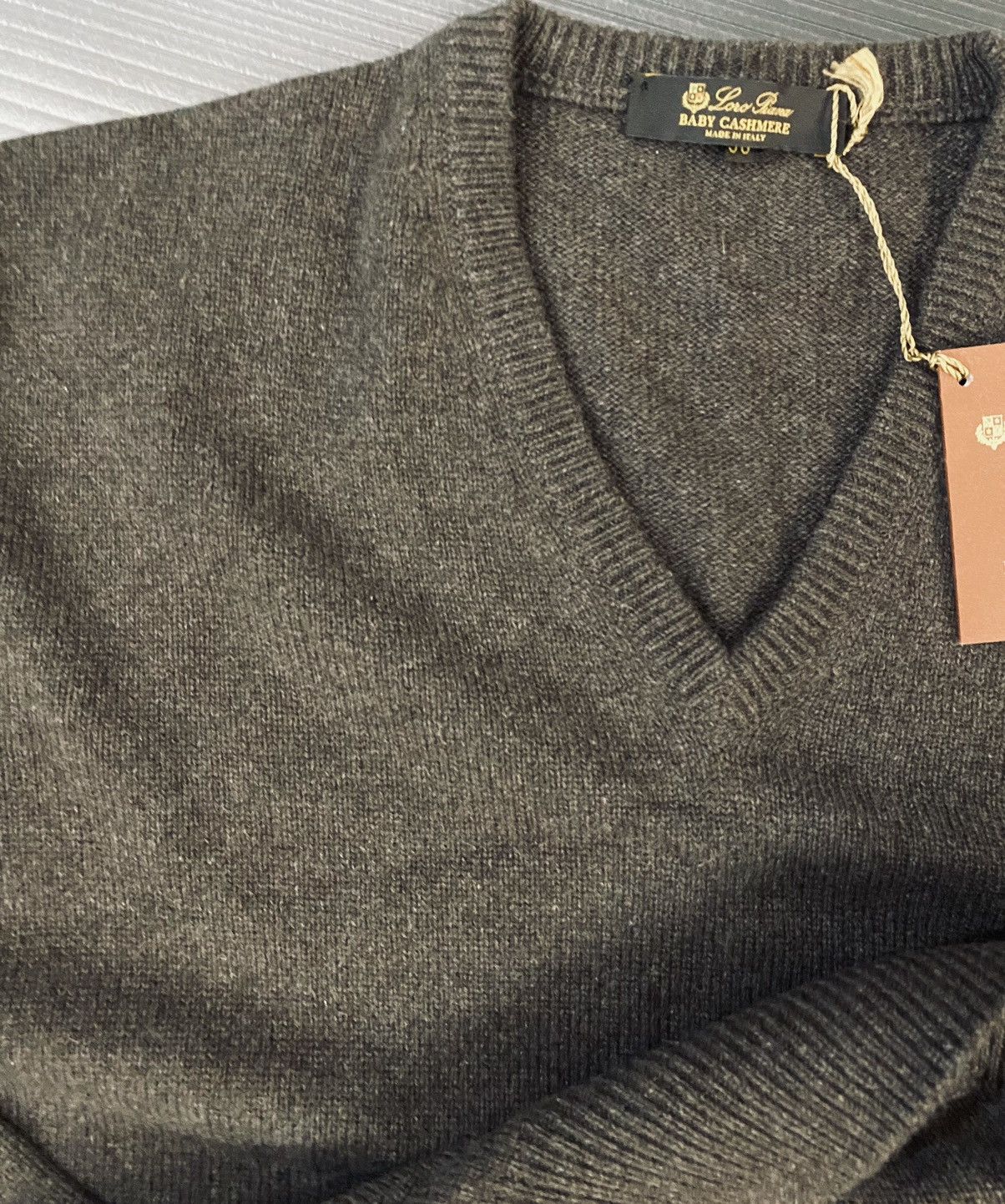 Loro Piana Loro Piana 🇮🇹 Brown Melange 6 ply Baby Cashmere Crew 56 NEW Size US XL / EU 56 / 4 - 4 Thumbnail