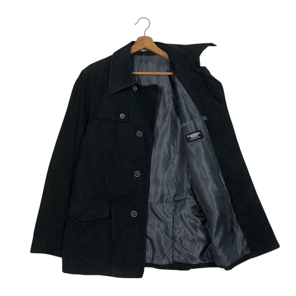 Tornado Mart 📌Rich Black Vintage Chore Work Jacket Tornado Mart Japan Size US L / EU 52-54 / 3 - 12 Thumbnail