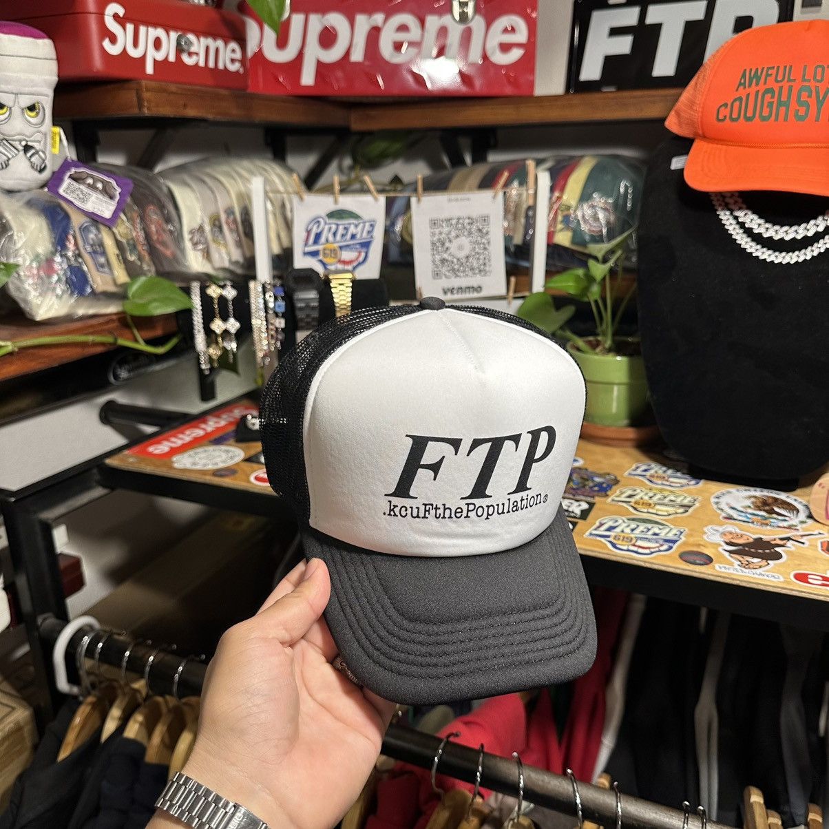 Fuck The Population FTP OG logo trucker snap back Size ONE SIZE - 1 Thumbnail