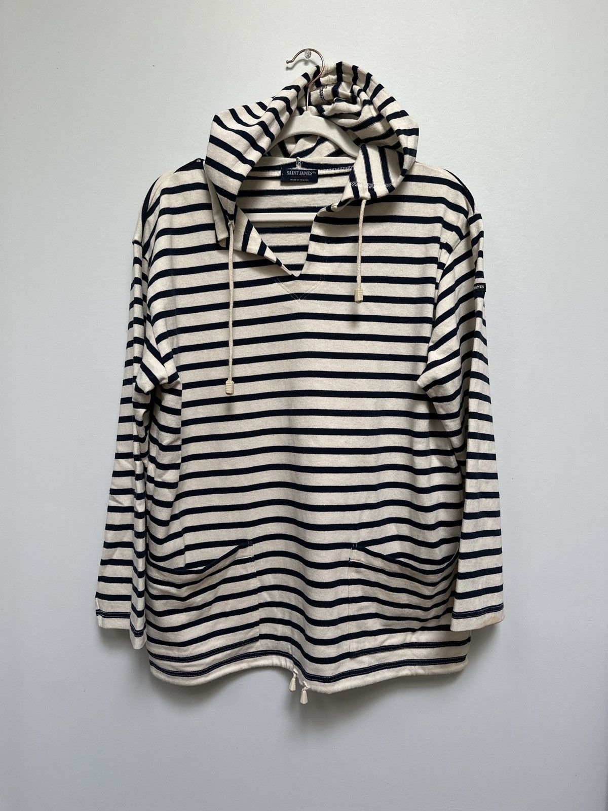 Saint James Navy Stripe Nautical Hoodie Size US S / EU 44-46 / 1 - 5 Thumbnail