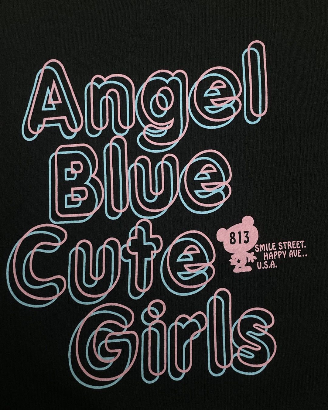 Angel Blue Angel Blue Angel Smile Graphic Sweatshirt – Black Size M / US 6-8 / IT 42-44 - 4 Thumbnail
