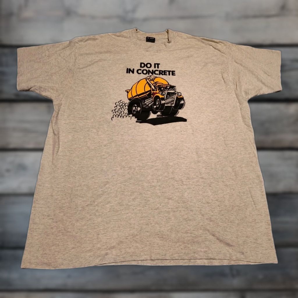 Vintage Vintage Best Do It In Concrete FOTL Tee Shirt XXL Single Stitch USA Made Gray Size US XXL / EU 58 / 5 - 1 Thumbnail