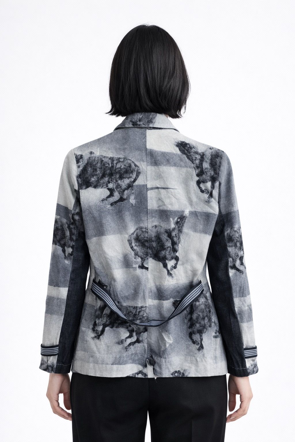 Japanese Brand Coromo by Deco Sugai Hemp Blend Printed – Japanese Artwear Size S / US 4 / IT 40 - 2 Thumbnail