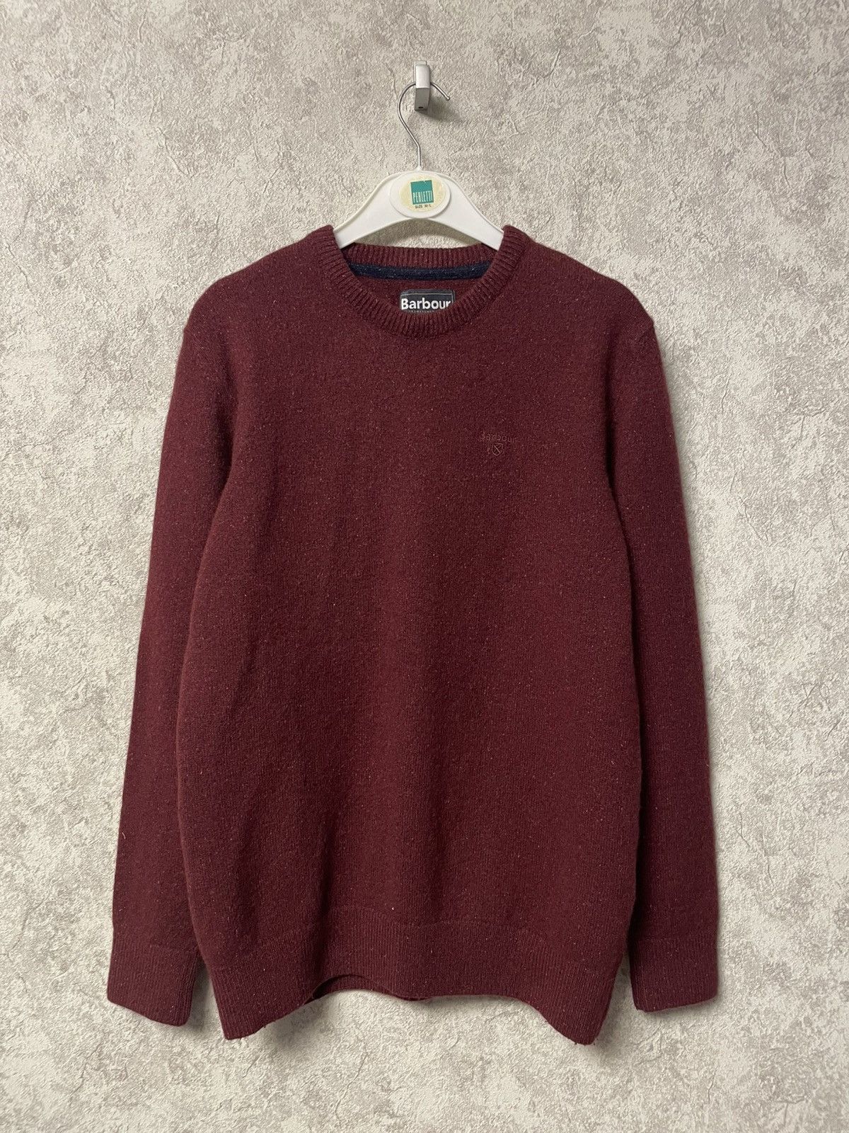 Barbour Vintage Barbour Burgundy Wool Sweater Crewneck Size US M / EU 48-50 / 2 - 4 Thumbnail