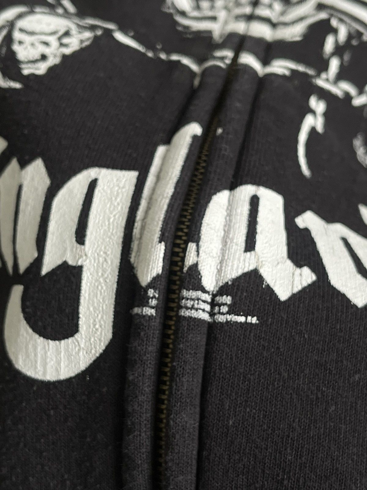 Band Tees × Vintage Vintage 90’s Motorhead hoodie zip rock band Motörhead Size US L / EU 52-54 / 3 - 7 Thumbnail