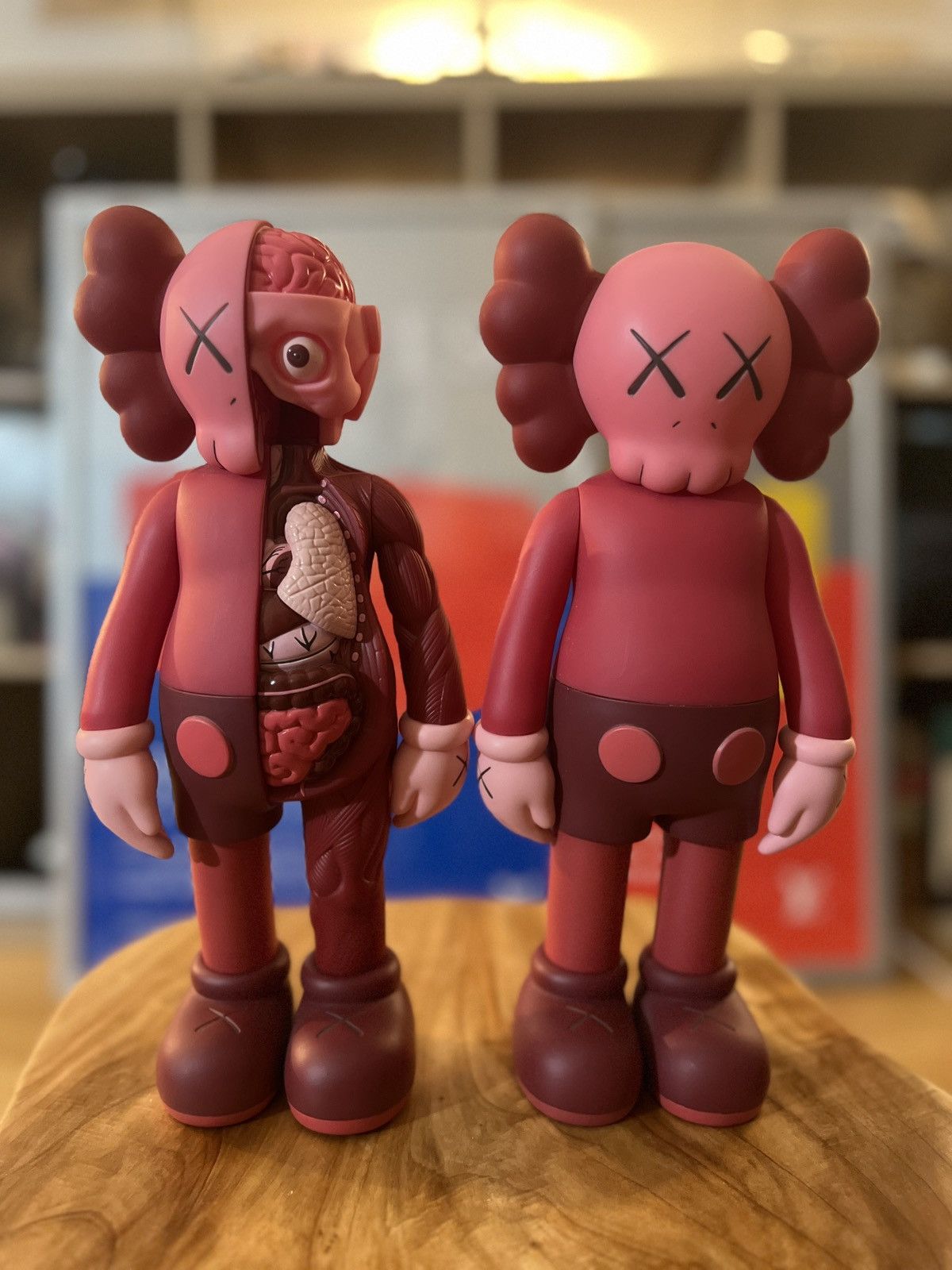 image of Kaws 2016 Open Edition Blush Companion Set in Red, Men's