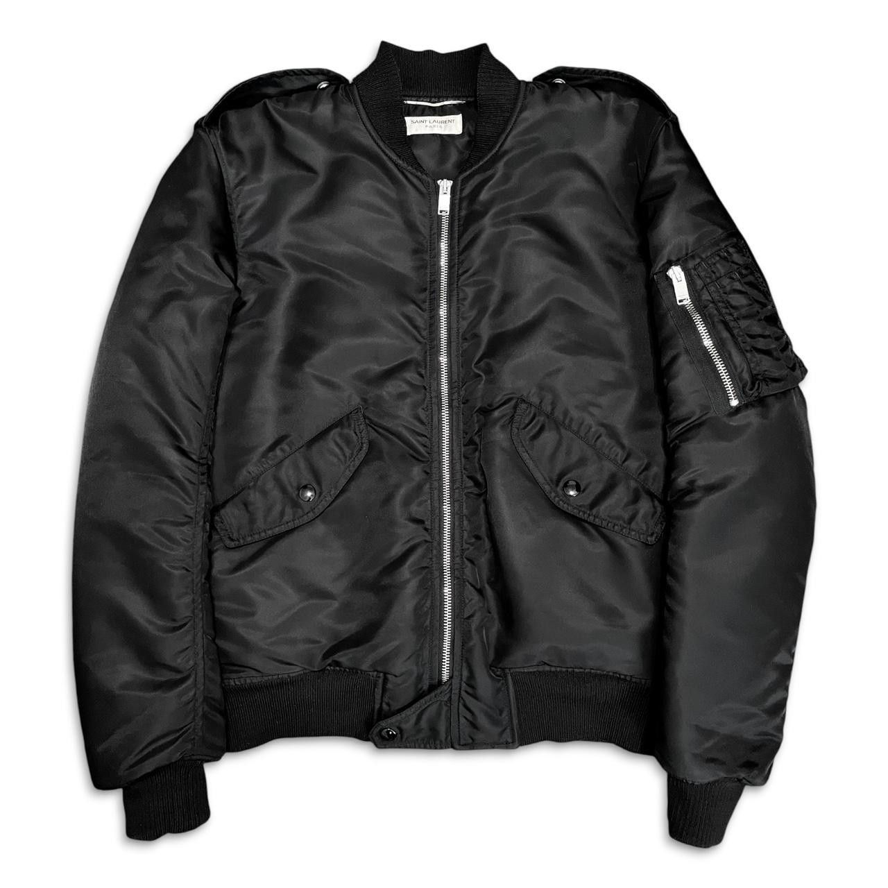 Saint Laurent Paris Saint Laurent FW15 MA-1 Bomber Jacket Size US S / EU 44-46 / 1 - 1 Thumbnail