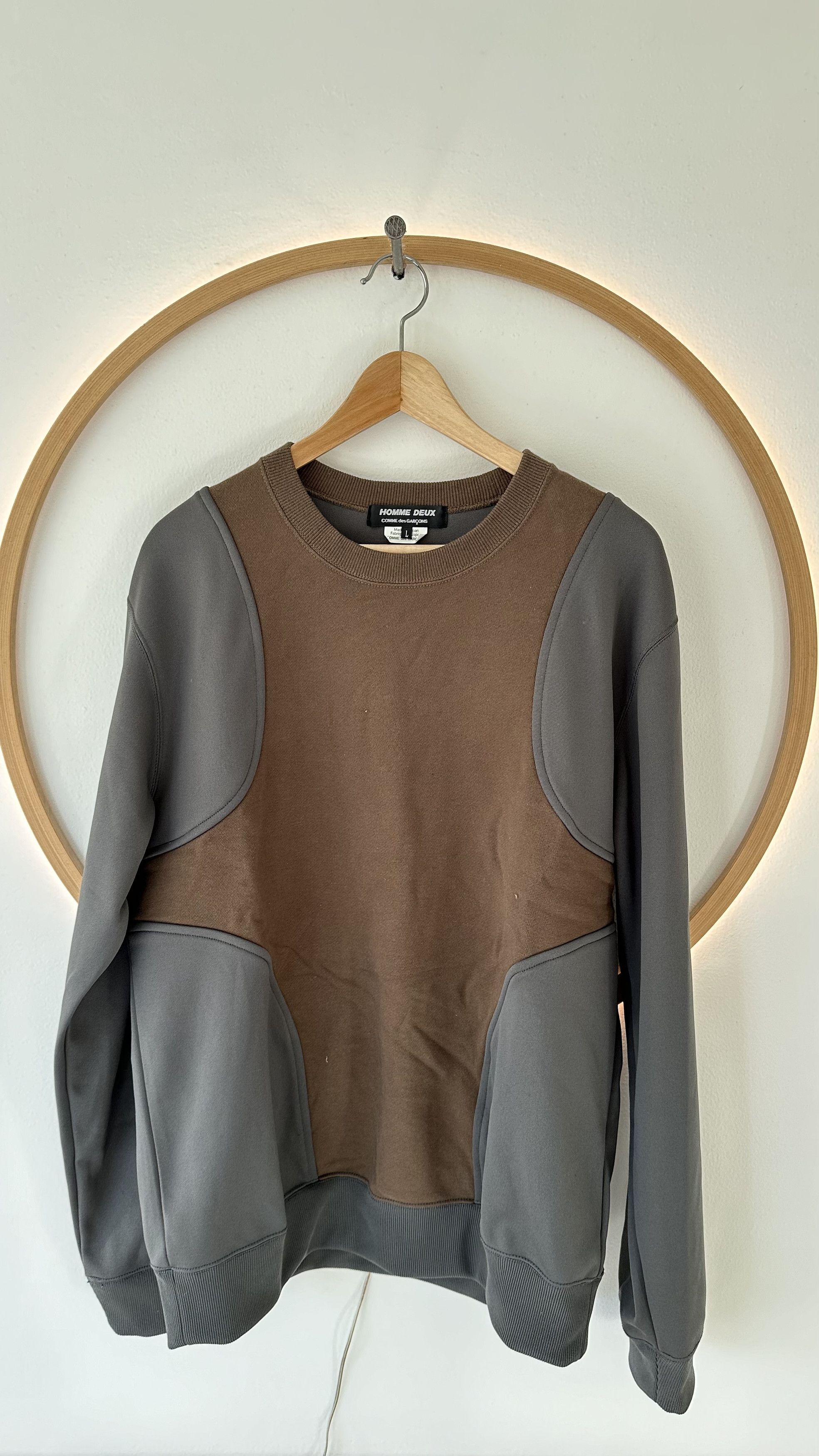 Comme des Garcons Homme Deux CDG Homme Deux Paneled Sweater Size US M / EU 48-50 / 2 - 3 Thumbnail