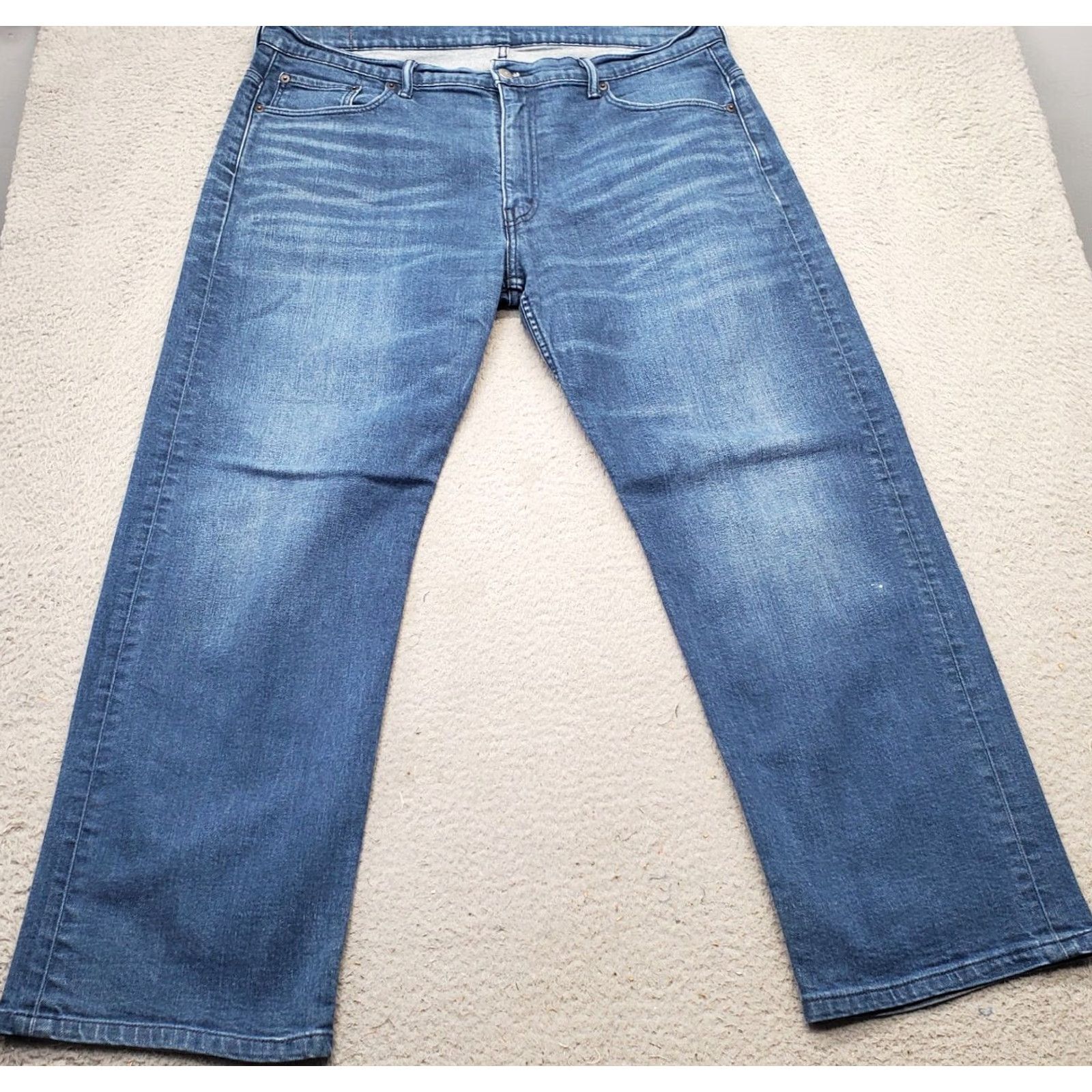 Levi's Levi's Jeans Mens 38 Navy Whiskered Faded Denim Relaxed Red Tab Straight Jeans Mens 38 Navy Whiskered Faded Denim Relaxed Red Tab Mens Gear Size US 38 / EU 54 - 2 Thumbnail