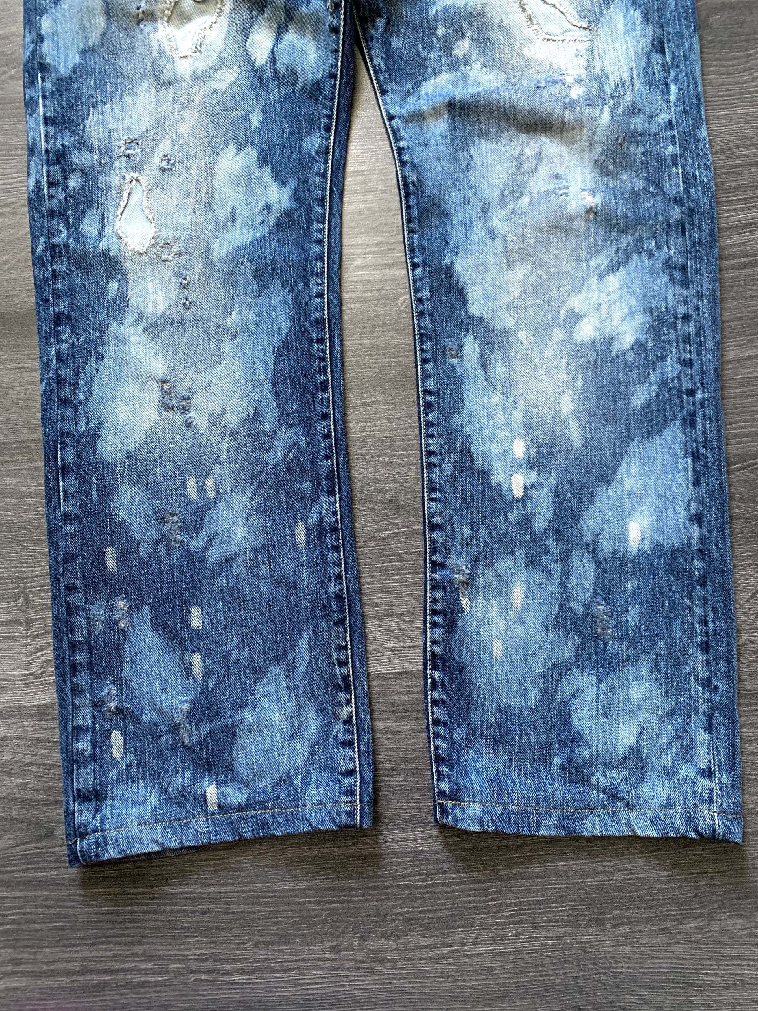 H&M Distressed Denim Jeans Kapital style Y2k Size US 34 / EU 50 - 6 Thumbnail